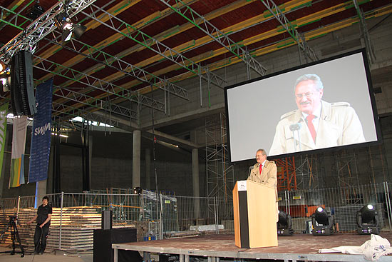 Ansprache Oberbürgermeister Christian Ude zum Richtfest der neuen Kleinen Olympiahalle (©Foto: Martin Schmitz)